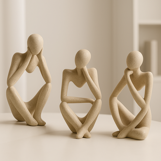 Abstract Thinker Sculptures