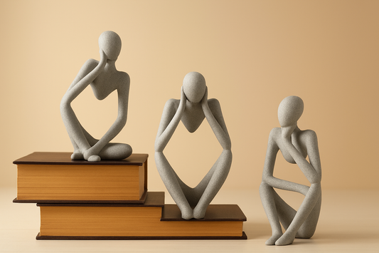 Abstract Thinker Sculptures